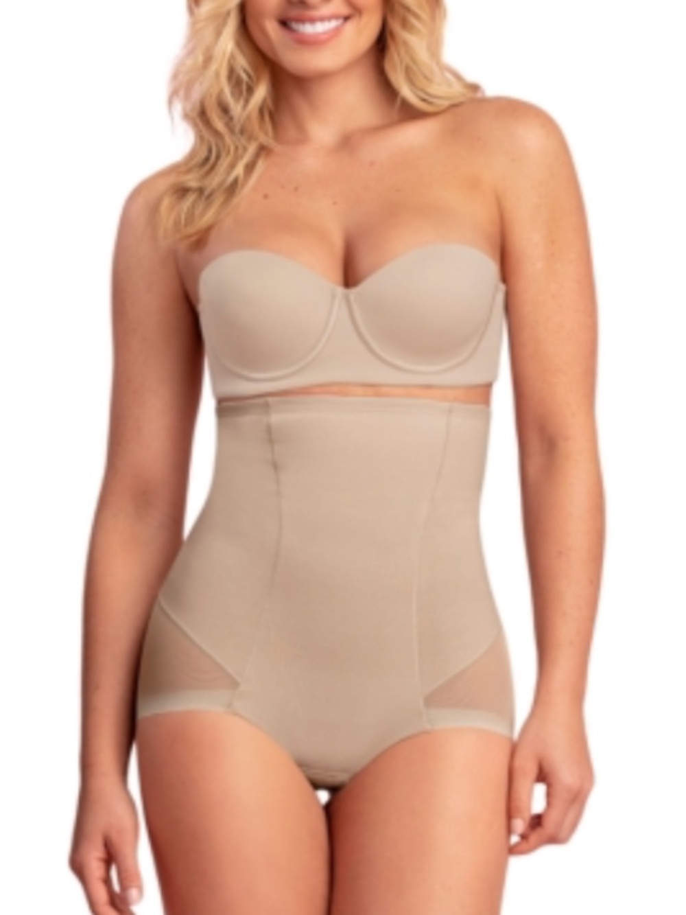 Leonisa Women's Extra High-Waisted Sheer Bottom Sculpting Shaper Panty